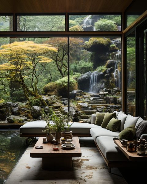Contemporary House Interior Designs with a River View