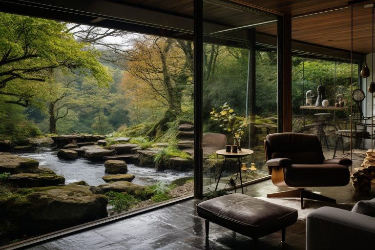 Contemporary House Interior Designs with a River View