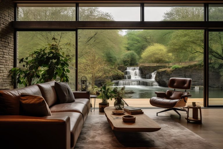 Contemporary House Interior Designs with a River View