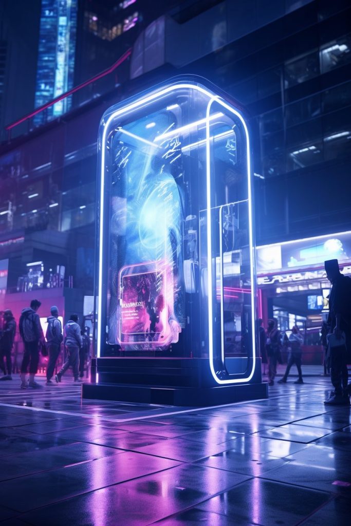 Life Inside Cyberpunk City AI Artwork 22