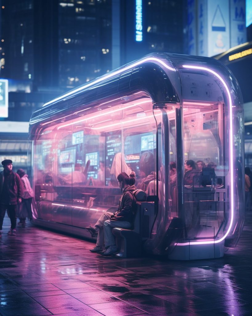 Life Inside Cyberpunk City AI Artwork 28