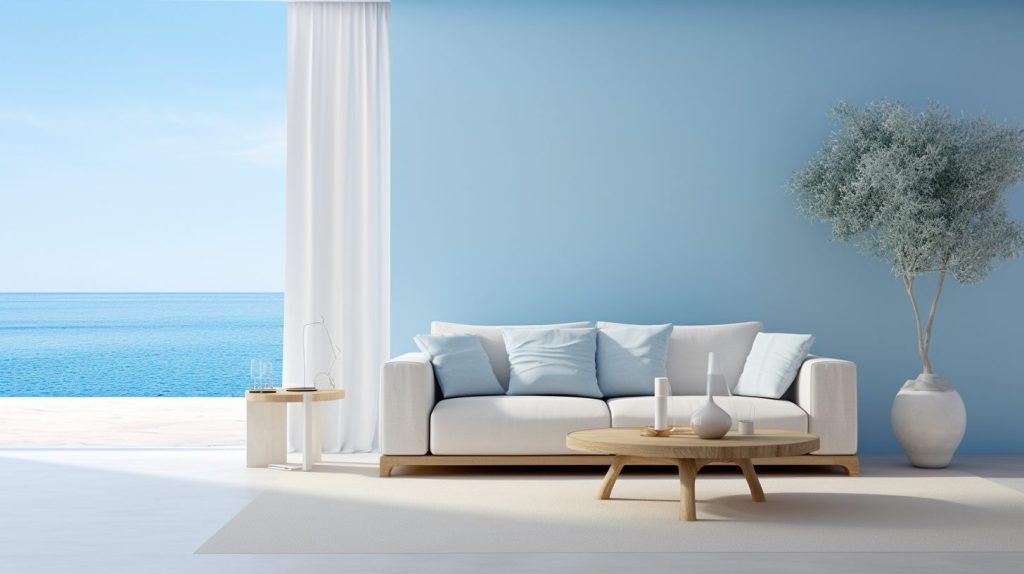 Minimalist Style Home Interior Designs - Ocean AI Artwork 15