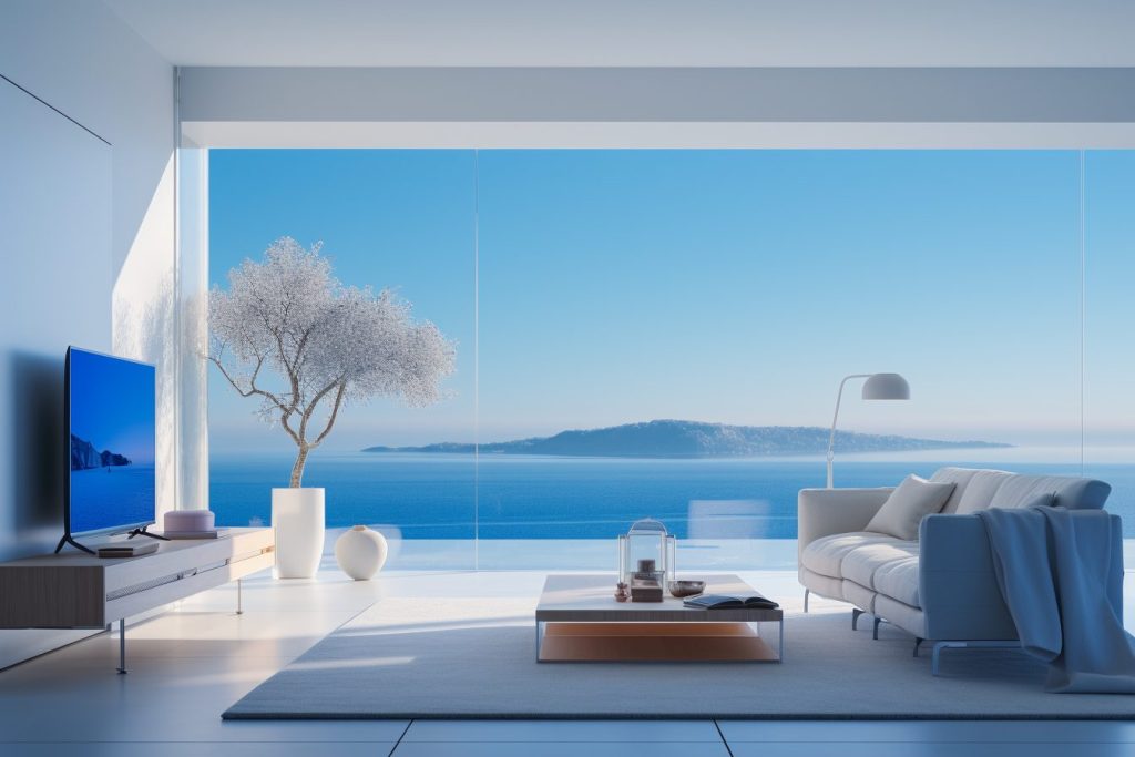 Minimalist Style Home Interior Designs - Ocean AI Artwork 23