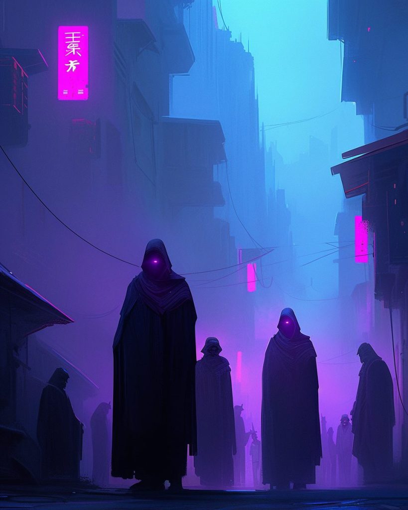 The Cyberpunk Cities with an Offworld Vibe AI Artwork 32