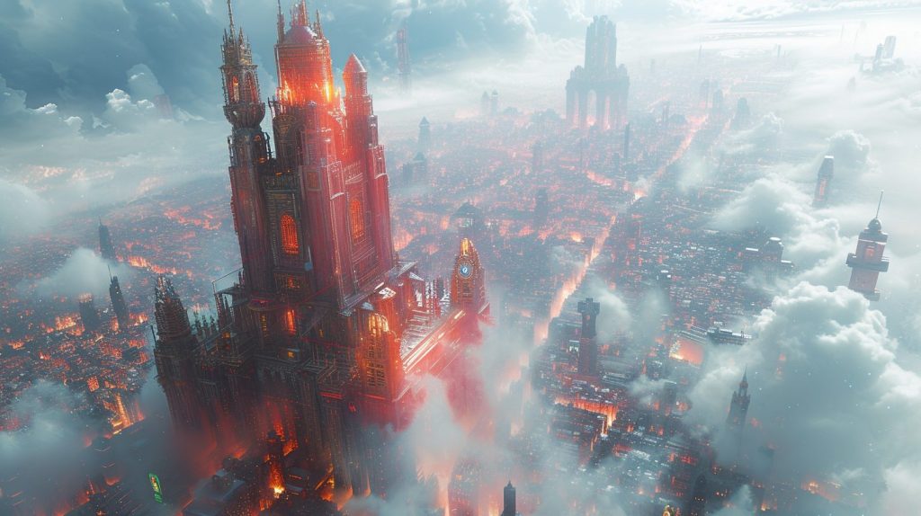 Mega Cyberpunk Building Designs AI Artwork 10