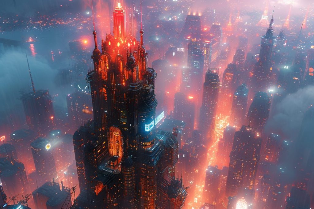 Mega Cyberpunk Building Designs AI Artwork 13