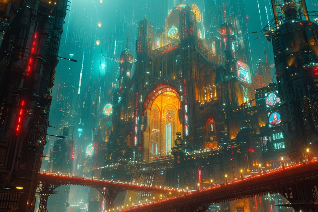 Mega Cyberpunk Building Designs AI Artwork 18