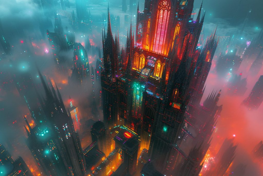 Mega Cyberpunk Building Designs AI Artwork 19