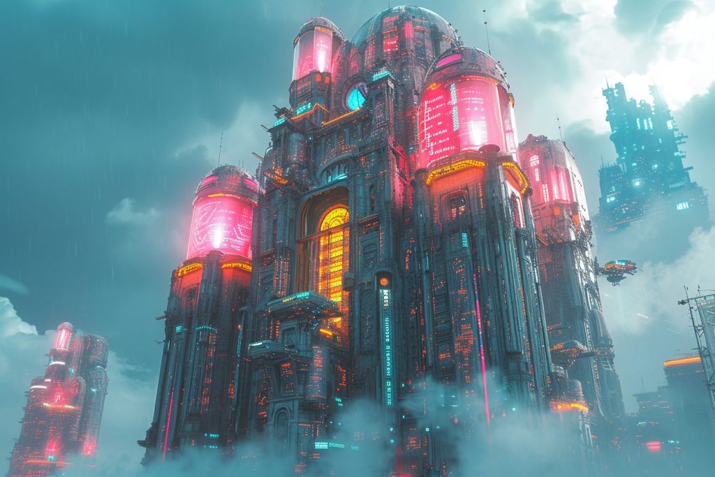 Mega Cyberpunk Building Designs AI Artwork 20
