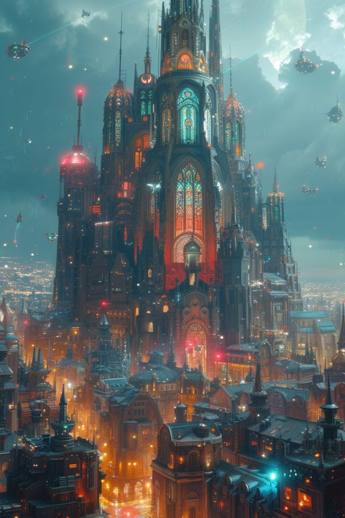 Mega Cyberpunk Building Designs AI Artwork 28
