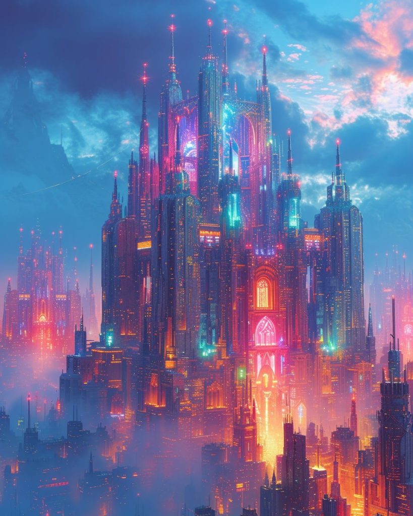 Mega Cyberpunk Building Designs AI Artwork 33