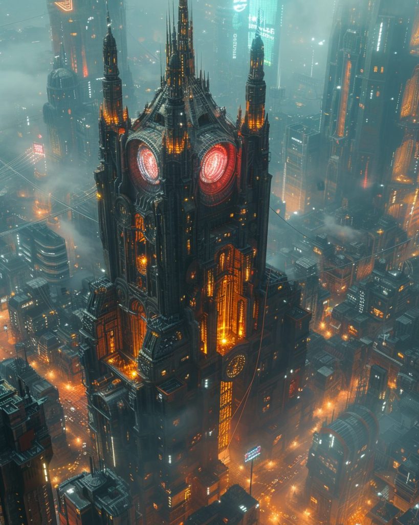 Mega Cyberpunk Building Designs AI Artwork 35