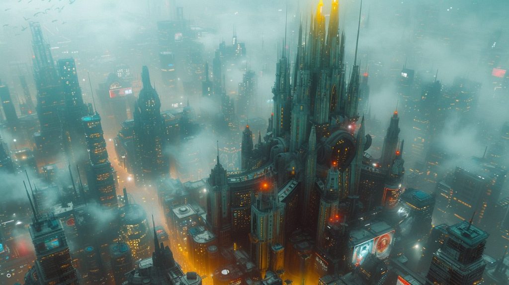 Mega Cyberpunk Building Designs AI Artwork 37