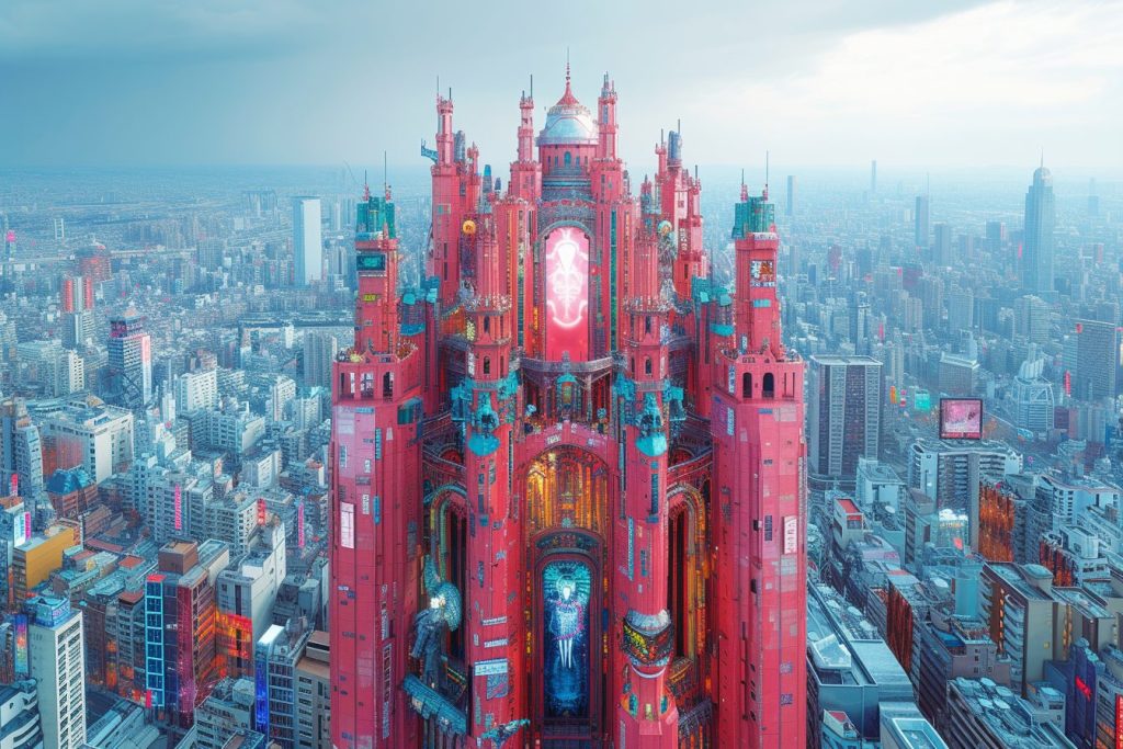 Mega Cyberpunk Building Designs AI Artwork 4