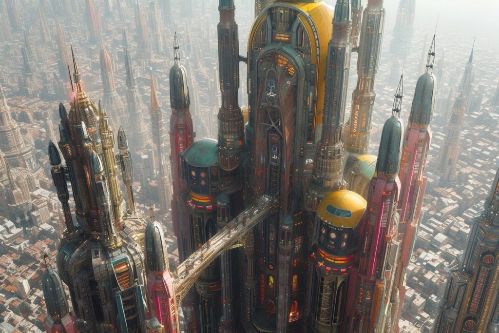 Mega Cyberpunk Building Designs AI Artwork 5