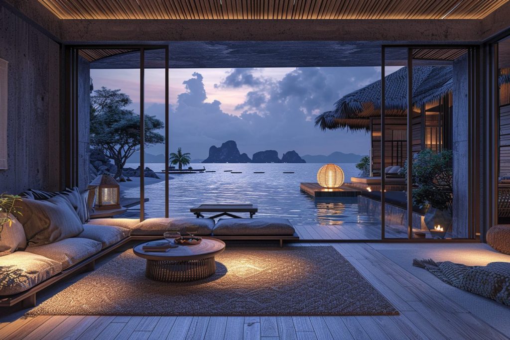 Modern Kampong House at a Fishing Village AI Artwork 11