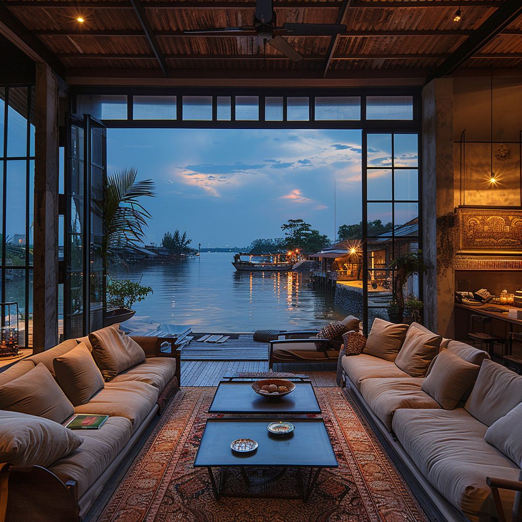 Modern Kampong House at a Fishing Village AI Artwork 13