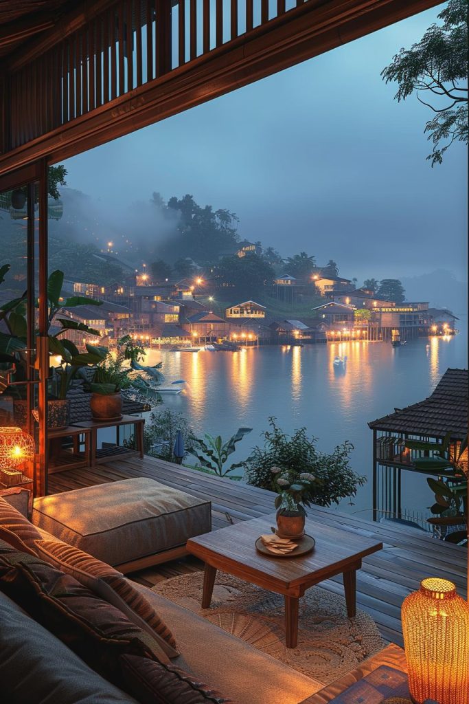 Modern Kampong House at a Fishing Village AI Artwork 14