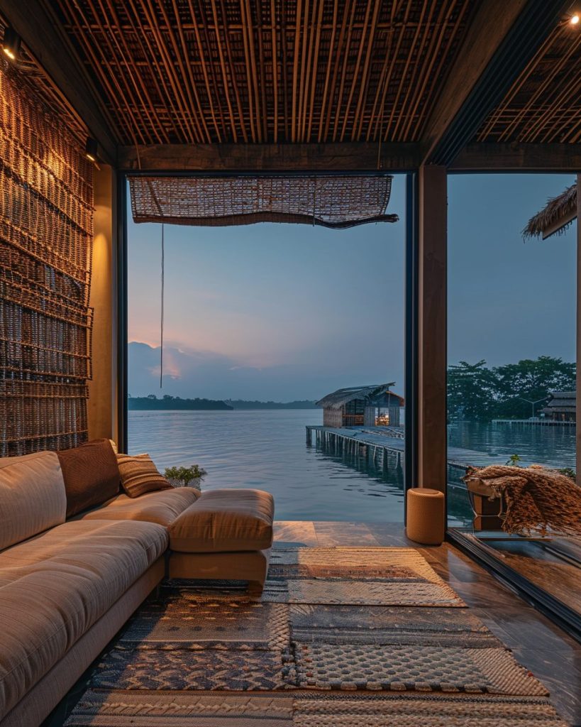 Modern Kampong House at a Fishing Village AI Artwork 17