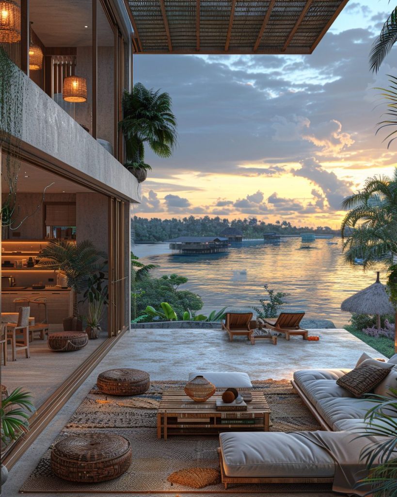 Modern Kampong House at a Fishing Village AI Artwork 19