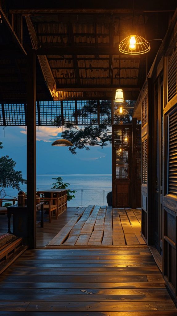 Modern Kampong House at a Fishing Village AI Artwork 2