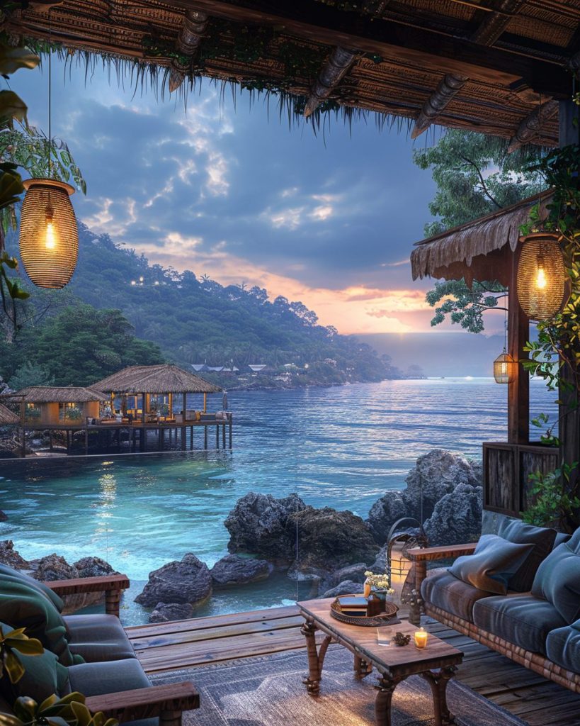 Modern Kampong House at a Fishing Village AI Artwork 20