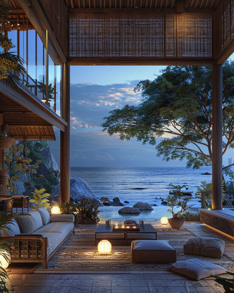 Modern Kampong House at a Fishing Village AI Artwork 21