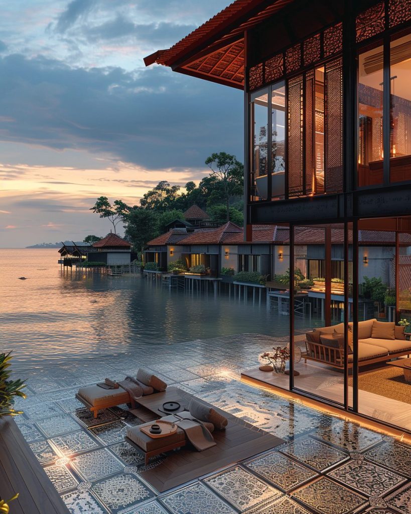 Modern Kampong House at a Fishing Village AI Artwork 22