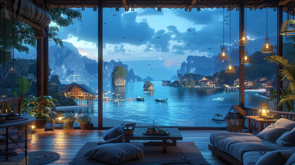 Modern Kampong House at a Fishing Village AI Artwork 23