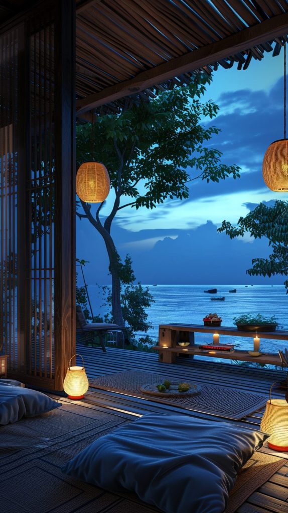 Modern Kampong House at a Fishing Village AI Artwork 4