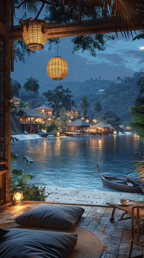 Modern Kampong House at a Fishing Village AI Artwork 7