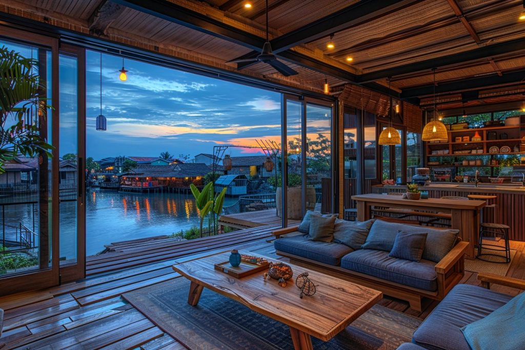 Modern Kampong House at a Fishing Village AI Artwork 8