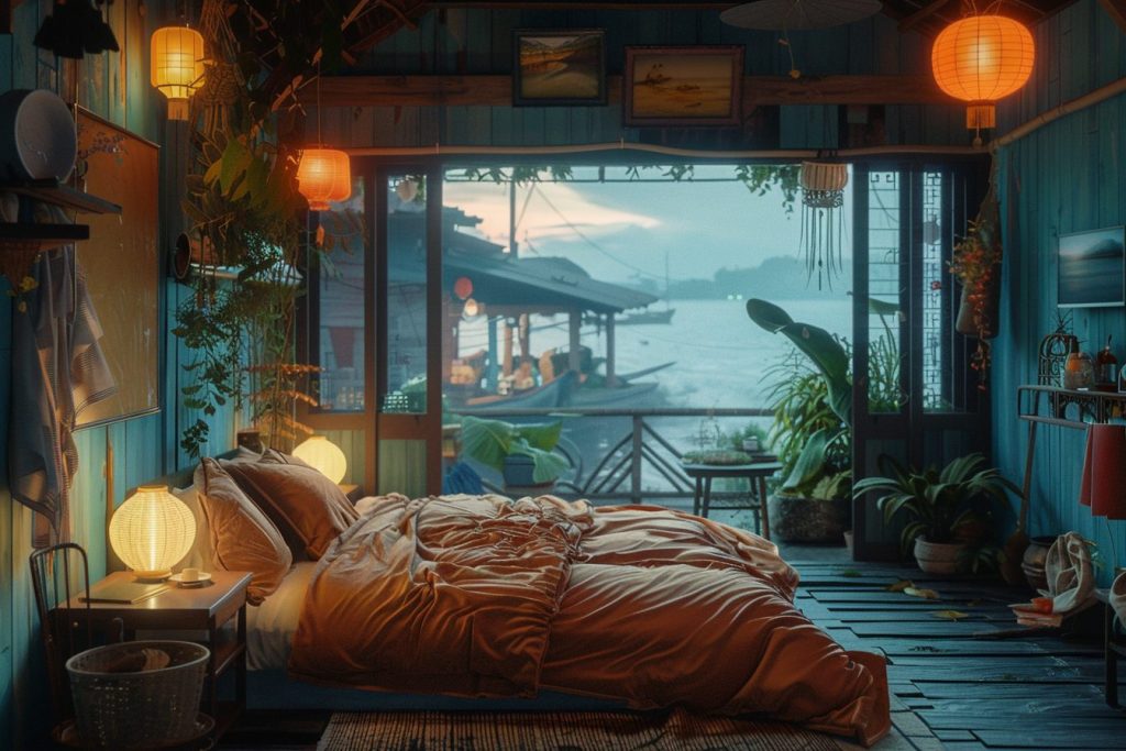 Modern Kampong House at a Fishing Village AI Artwork 9