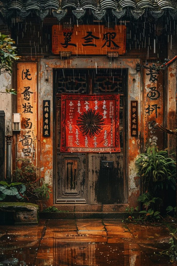 Ancient Chinese-Style Courtyard House AI Artwork 18