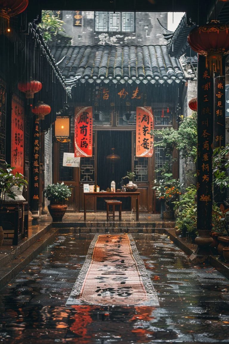 Ancient Chinese-Style Courtyard House