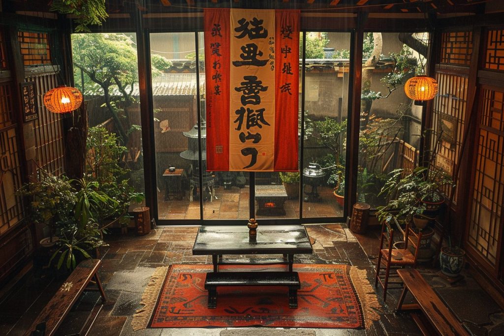 Ancient Chinese-Style Courtyard House AI Artwork 9