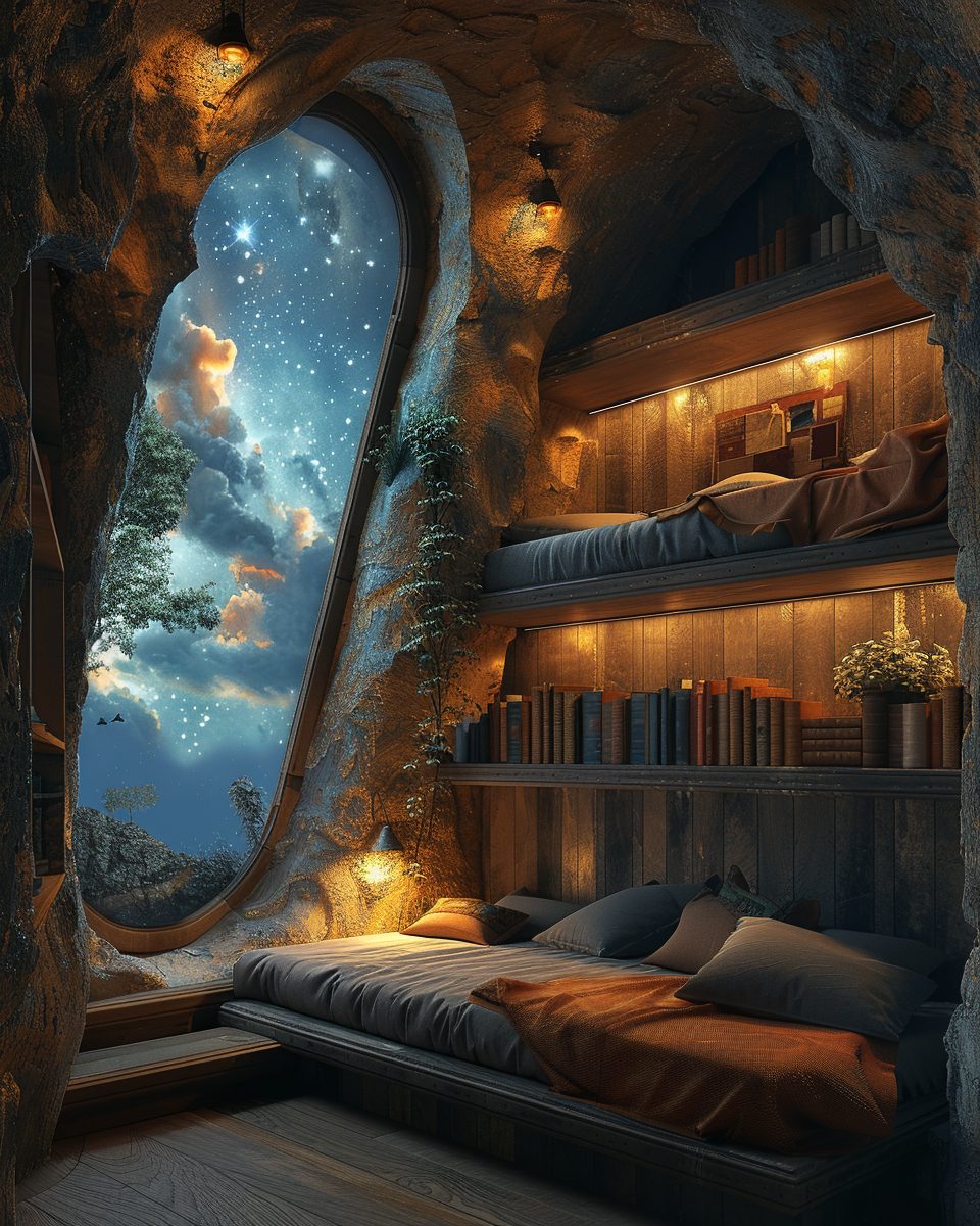Photo inspiration: Curated Night Sky Loft Bedrooms Gallery View 49