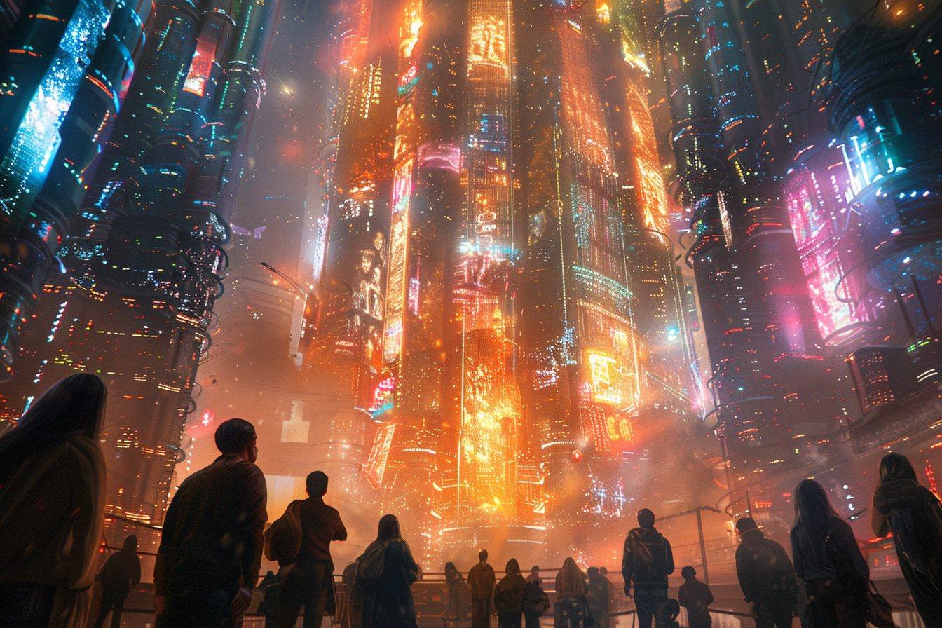 The Futuristic Cityscape of Cyberpunk City