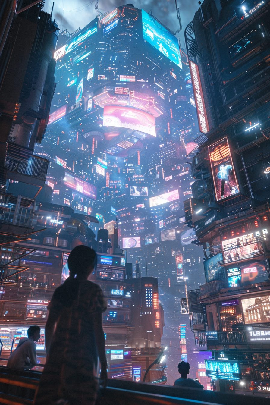 The Futuristic Cityscape of Cyberpunk City