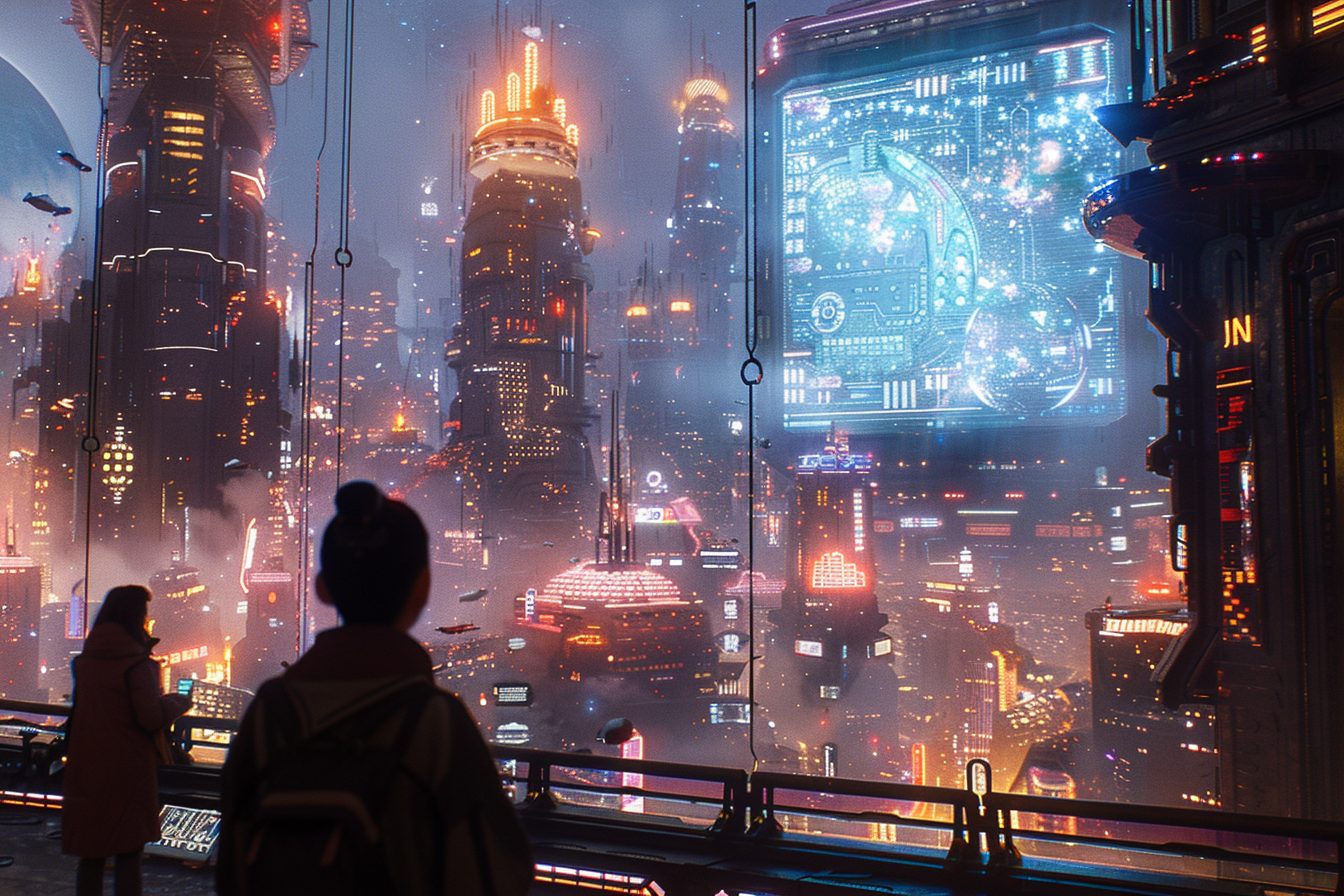 The Futuristic Cityscape of Cyberpunk City
