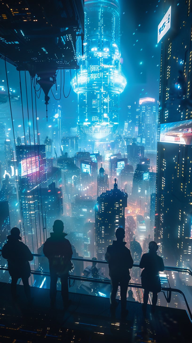 The Futuristic Cityscape of Cyberpunk City