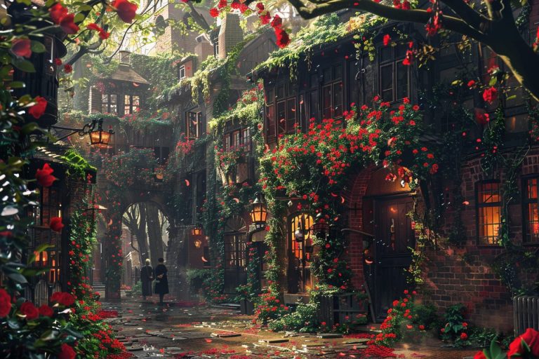 An English Village of Roses – Anime Vibes