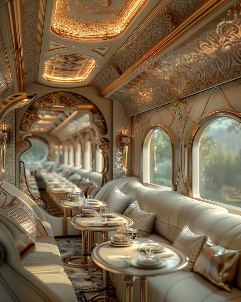 Luxurious Train Interiors