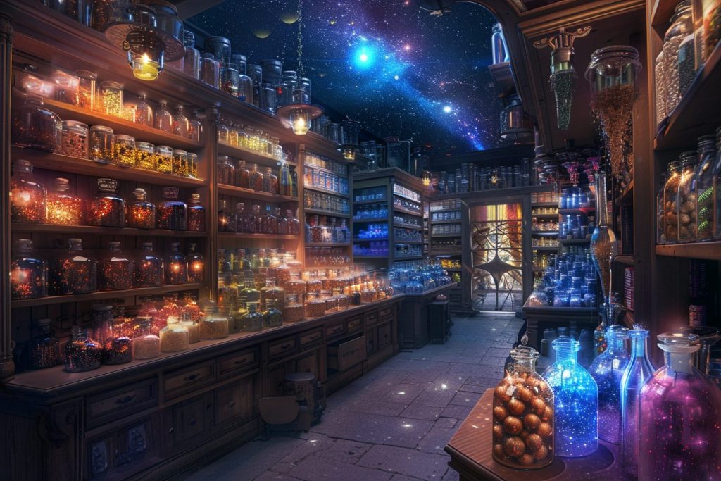 Shops Selling Magical and Whimsical Items AI Artwork 5
