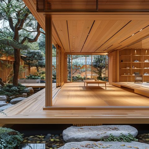 A Japanese-Style Home – Louvers and Stiles