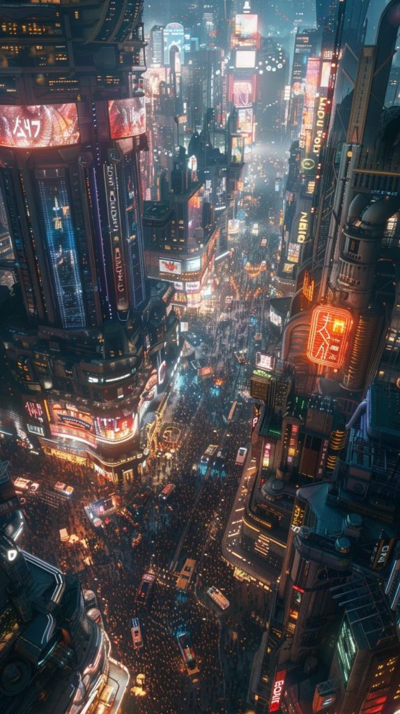 Aerial Views of Cityscapes AI Artwork 13