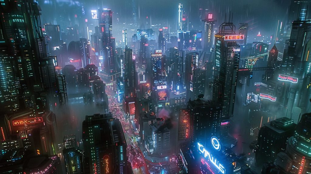 Aerial Views of Cityscapes AI Artwork 2