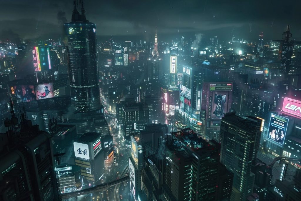 Aerial Views of Cityscapes AI Artwork 7