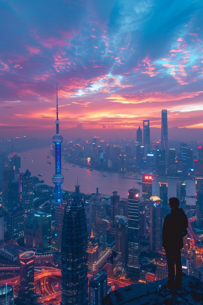 Aerial Views of Cityscapes AI Artwork 9