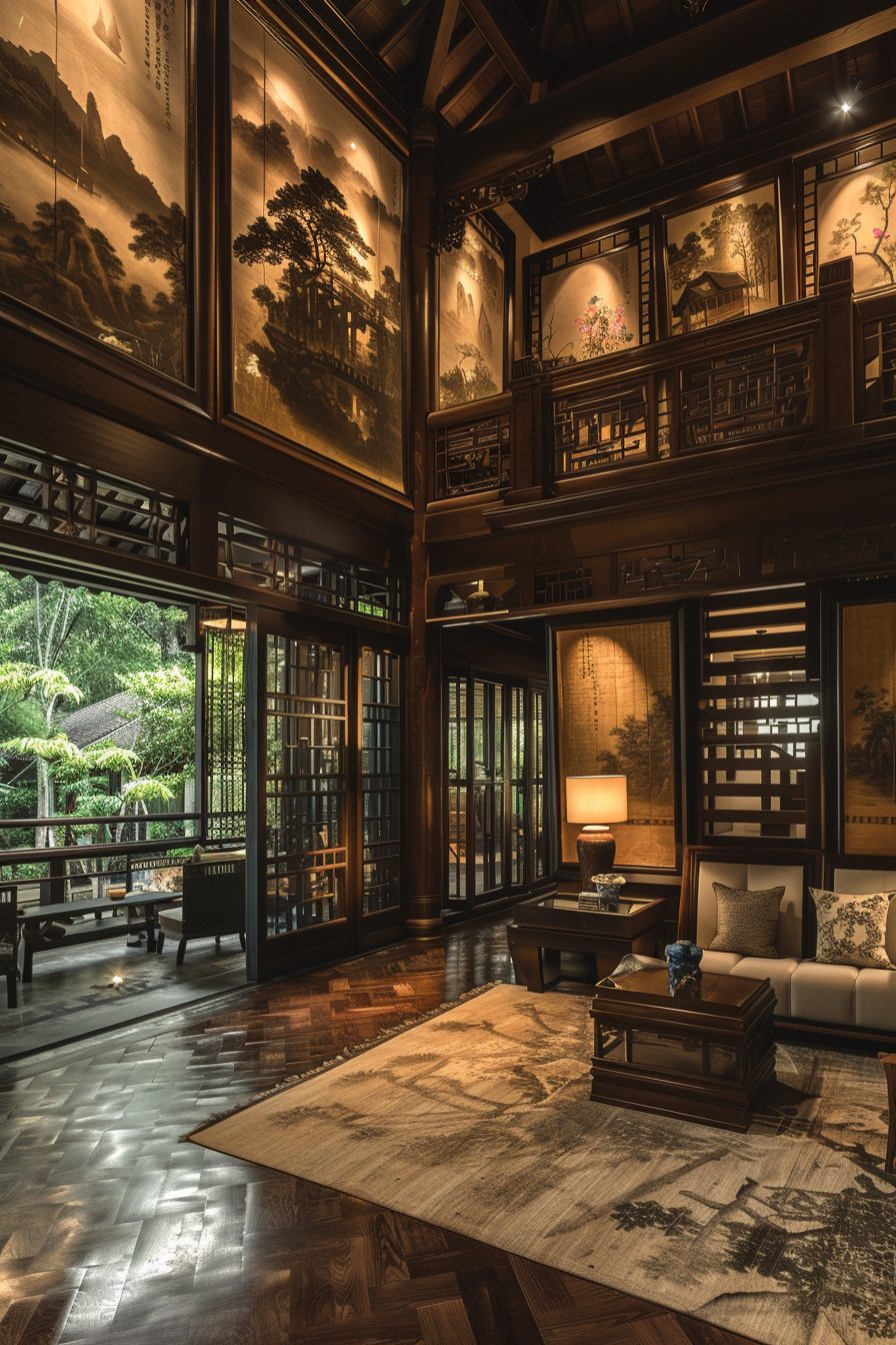 Home Interiors with a Focus on Chinese Painting Decors